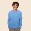 Dalix Alien Embroidered Fleece Crewneck Long Sleeve Sweatshirt Mens - 2 of 4