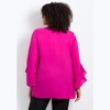 Avenue Ruffle Sleeve Tulip Hem Blouse - 3 of 4