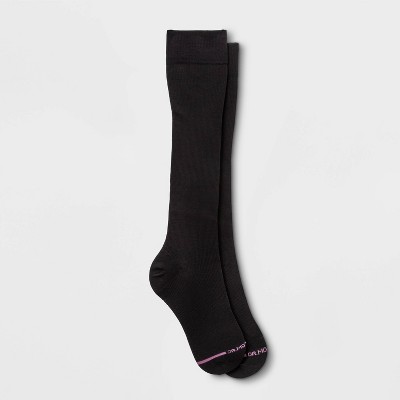 Dr. Motion Women's Mild Compression Knee High Socks - Black 4-10