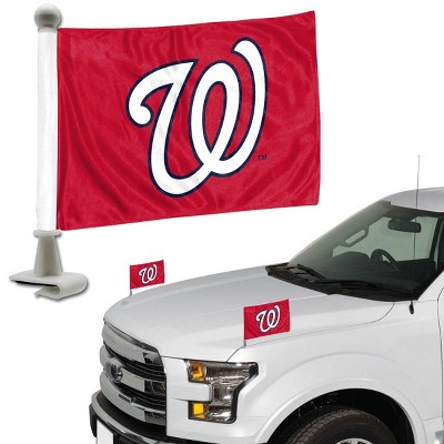 MLB Washington Nationals Ambassador Car Flags - 2pk