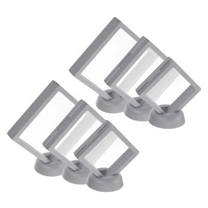 Unique Bargains D Floating Frame Display Holder Stands 6 Pcs - 1 of 4