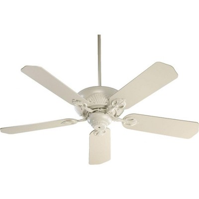 Quorum Lighting Chateaux 52 5-Blade Antique White Fan
