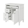 Akoasm 30 in. W Modern Single Sink Bathroom Vanity with 2 Drawers and a Tip-out Drawer-White - 2 of 4