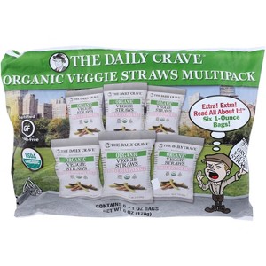 The Daily Crave Himalayan Pink Salt Organic Veggie Straws Multipack - Case of 4 - 6 oz - 1 of 1