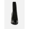 Wyndham Lace Up Leather Ankle Boots Women - 3 of 4