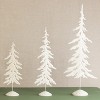 Transpac Rustic Metal Snowy Trees Set of 3 for Christmas Decor, Charming Decorative Objects for Holiday Home Styling - 4 of 4
