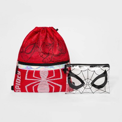 spiderman drawstring backpack