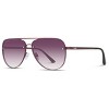 WMP Eyewear Flat Gradient Lens Oversized Aviator Sunglasses - 2 of 4
