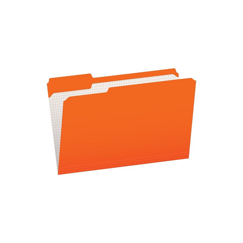 Pendaflex Colored File Folders 1/3 Cut Top Tab Legal Orange/Light Orange 100/Box 15313ORA, 2 of 8