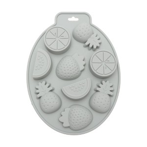 Unique Bargains Candy Moulds 9-Cavity Summer Fruit Candy Mould Hand Wash 8.94"x6.73"x0.79" 1 Pc - 1 of 4
