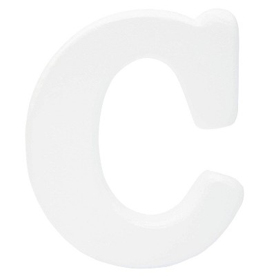 Bright Creations White 12-Inch Decorative Foam Letters C Alphabet for Crafts & Wedding Party Home Wall Decor