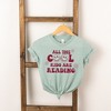 The Juniper Shop Cool Girls Are Reading Flowers Girls Short Sleeve Tee - 2 of 2
