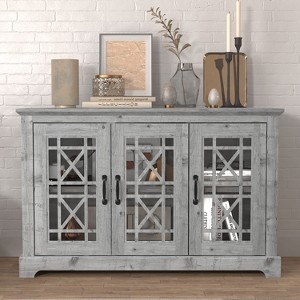 Galano Isadora Wood 45.7 in. 3 Door Wide Sideboard with Adjustable Shelves - 1 of 4