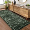 Washable Area Rugs for Living Room Vintage Floral Large Area Rug Boho Non-Slip Foldable Carpet Soft Thin Printed Indoor Rugs for Dining Room - 3 of 4