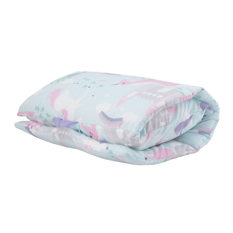 Everything Kids&#39; Unicorn Deluxe Easy Fold Nap Mat, 5 of 6