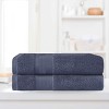 Luxury Cotton Heavyweight Solid Plush Towel Set by Blue Nile Mills - 2 of 4