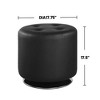 Sapphtopaz 17.75" Modern Swivel Ottoman with PU Leather Upholstered Round Foot Stool with Tufted Top Small Vanity Stool for Living Room,Bedroom - 3 of 4