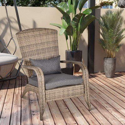 Wicker discount muskoka chair