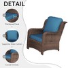 CAVINAS Patio Furniture Set, Rattan Outdoor Patio Furniture Set Vintage Patio Furniture Set for Garden - 3 of 4