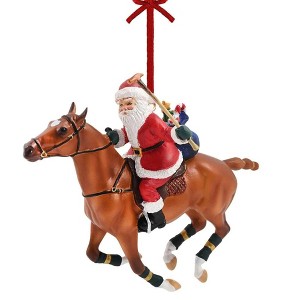 Breyer 2023 Santa Holiday Ornament | Polo Playing Santa - 1 of 3