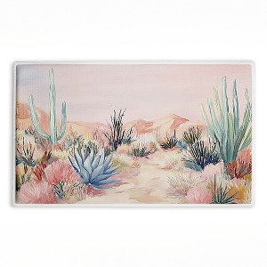 Stupell Industries Desert Wonderland Cacti Printed Plush Bath Mat And Bath Rug, Design By Ramona Murdock, 18"X30" - 1 of 4