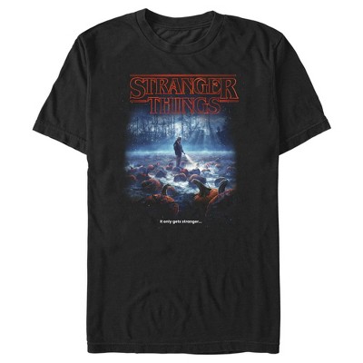 Men's Stranger Things Pumpkin Patch It Only Gets Stranger T-shirt ...