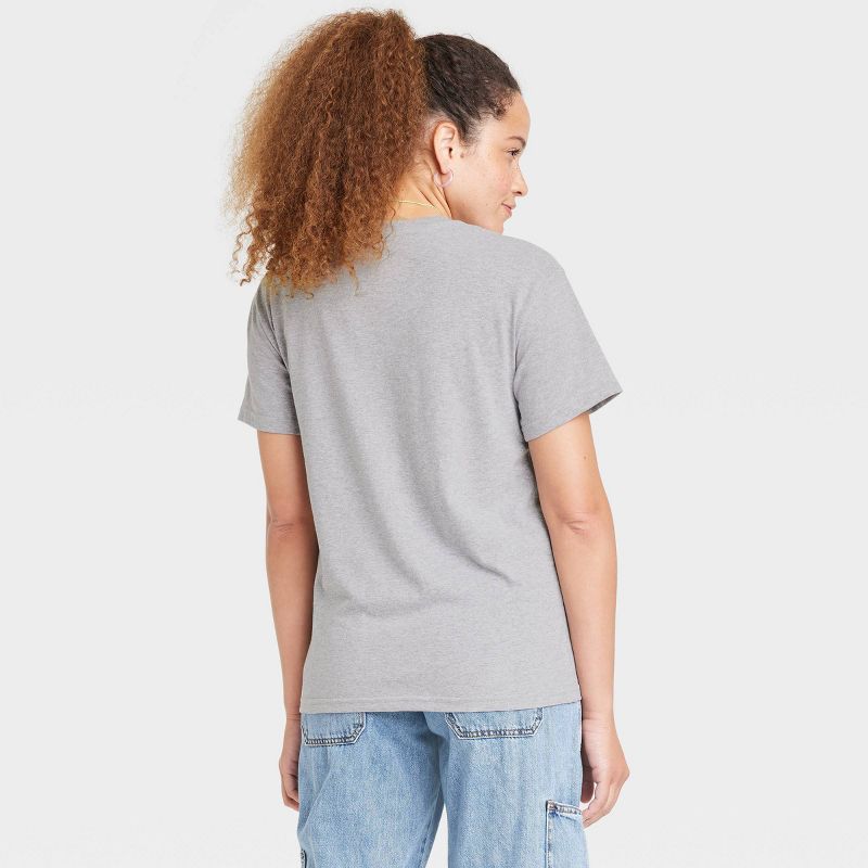 Women's Disney Princess Outline Short Sleeve Graphic T-Shirt - Gray, 2 of 7