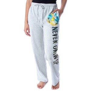 Disney Women's Tinker Bell Never Grow Up Soft Touch Cotton Pajama Pants - 1 of 4