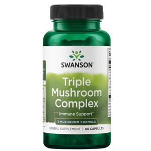 Swanson Herbal Supplement Triple Mushroom Complex Capsule 60ct. - 1 of 2