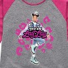 Girls' Nickelodeon That Girl Lay Lay  - Athletic Heather/Fuchsia - Medium - 2 of 4
