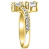 Pompeii3 1 Carat Forever Us 2 Stone Diamond Ring 10K Yellow Gold - 2 of 4