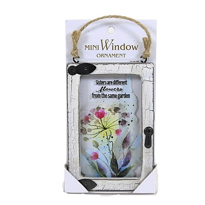 3.75 In Window Message Ornament Mini Family Friend Professional Tree Ornaments