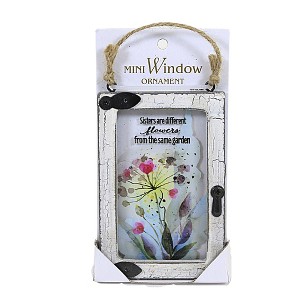3.75 In Window Message Ornament Mini Family Friend Professional Tree Ornaments - 1 of 3