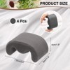 Unique Bargains Display Storage M Shaped Velvet Watch Case Pillows Replacement 4 Pcs - 2 of 4