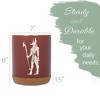 Elanze Designs Kitchen Utensil Holder With Non Slip Cork Base Large 8 Inch Ceramic Storage Crock Egyptian Icon Countertop Organizer Anubis Red - 2 of 4