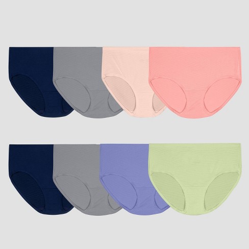 Fruit Of The Loom Women's 6pk 360 Stretch Seamless Bikini Underwear -  Colors May Vary 6 : Target