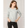 INSPIRE CHIC Women's Round Neck Cat Printed Sweatshirt - 3 of 4