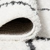 Cami Moroccan Style Diamond Shag Area Rug  - JONATHAN Y - 4 of 4