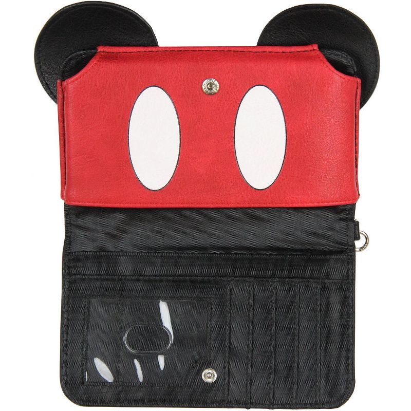 Disney Mickey Mouse Ears 90 Years True Original 3D Cell Phone Wristlet Wallet Black, 3 of 4