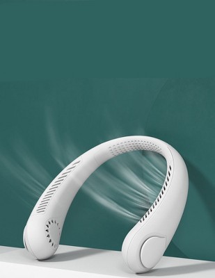 Link Neck Fan Bladeless Wrap Around Wearable Personal Cooling Fan 360° Hands Free Rechargeable 4000mAh Battery Low Noise 3 Modes, 2 of 6
