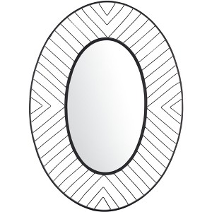 Tanra Mirror - 26.8" x 36.5" - MRR1043 - Black - Safavieh - 1 of 4