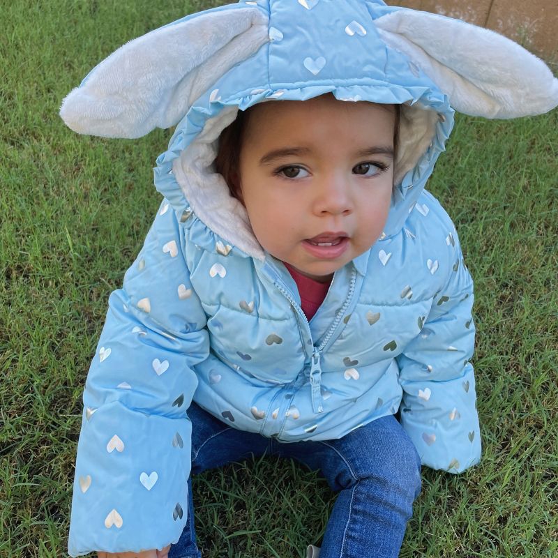 Rokka&Rolla Infant Toddler Girls' Fleece Puffer Jacket-Baby Warm Winter Coat, 6 of 10