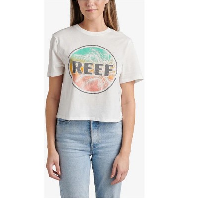 Reef Womens Dani Cropped Graphic T-Shirt