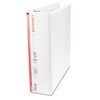 Universal Economy Round Ring View Binder, 3 Rings, 3" Capacity, 11 x 8.5, White - 4 of 4