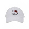 Adult Hello Kitty Terry Cloth Embroidered Strapback Hat - 2 of 4