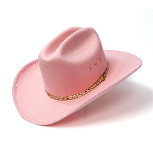 Western Express Felt Finish Western Cattleman Hat with Hat Band - 1 of 4