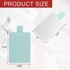 Unique Bargains PU Leather Stainless Steel Travel Compact Mini Makeup Mirror - 2 of 4