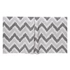 Bacati - MixNMatch Gray Zigzag Crib/Toddler ruffles/skirt - 3 of 3