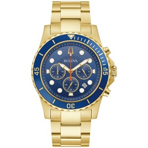 Bulova Men's Classic Sport 6-Hand Chronograph Quartz Watch, Calendar Date, Luminous Hands and Markers, 100M Water Resistant, 44mm - 1 of 4