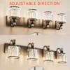 Modern Vanity Light Fixture – Black Wall Light with Round Glass Shades for Bathroom Mirror & Shower - 2 of 4